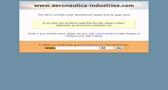 Desktop Screenshot of aeronautica-industries.com