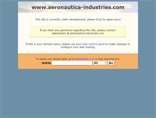 Tablet Screenshot of aeronautica-industries.com